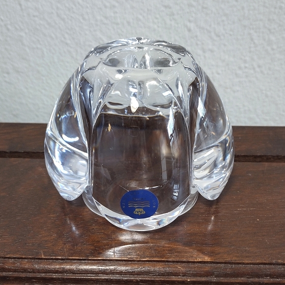Royal Copenhagen Crystal Lotus Flower Tealight Candle Holder made in Denmark - Picture 5 of 8